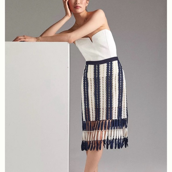 Anthropologie Eva Franco Crochet Skirt - Picture 2 of 3